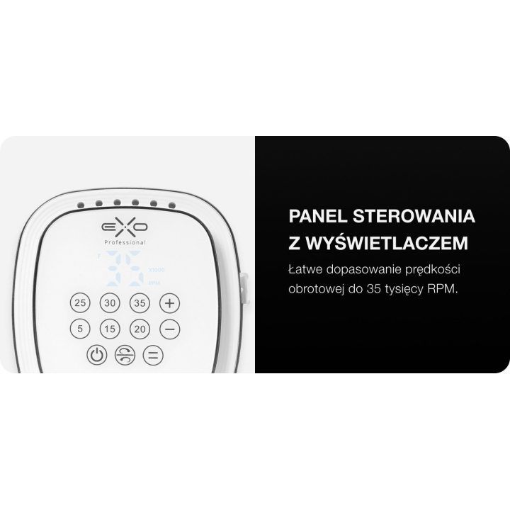 Nagų frezavimo aparatas Exo Syntra, baltas