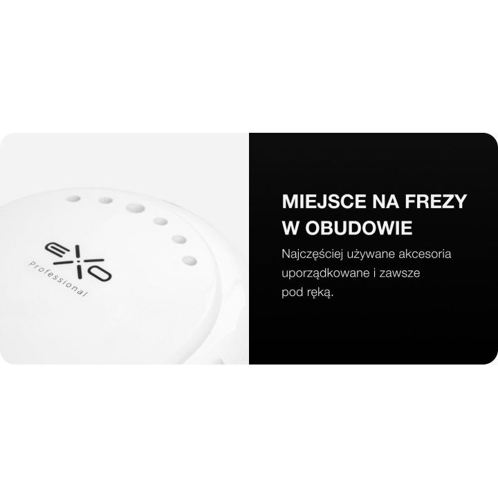 Nagų frezavimo aparatas Exo Futura, baltas