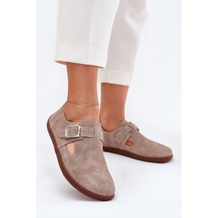 Moteriški zomšiniai barefoot tipo aulinukai Step in style, smėlio
