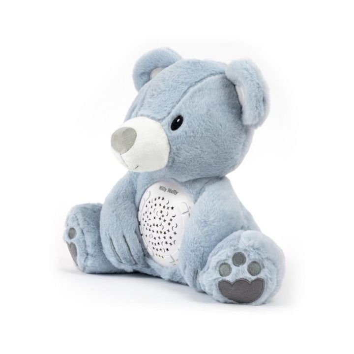 Pliušinis žaislas su projektoriumi Milly Mally Milly Bear, mėlynas