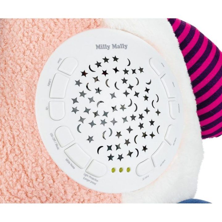 Pliušinis žaislas su projektoriumi Milly Mally Milly Fox, nuo 0 mėn