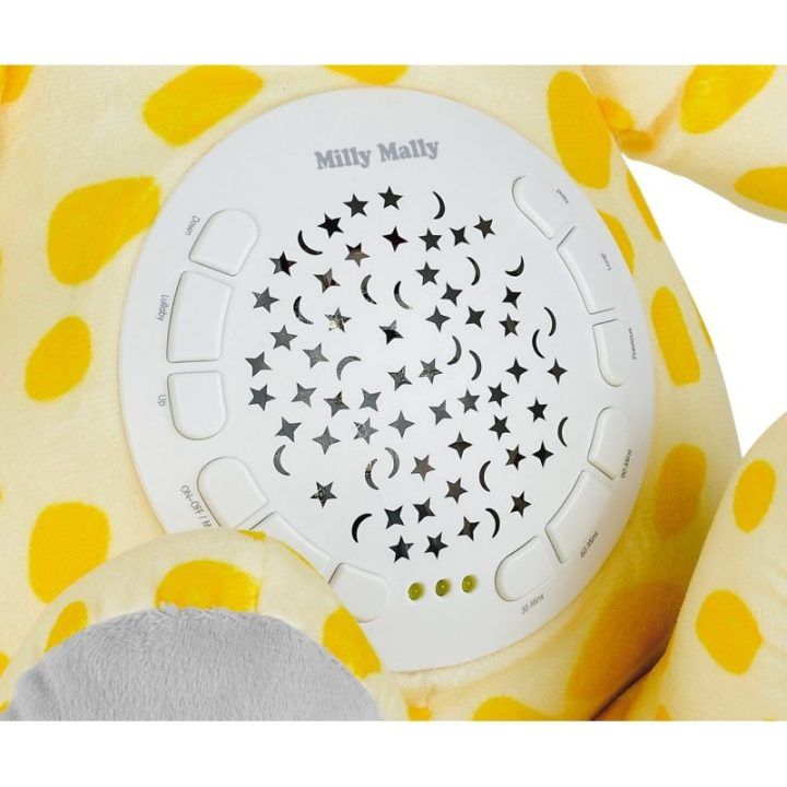 Pliušinis žirafos žaislas su projektoriumi Milly Mally Milly Giraffe