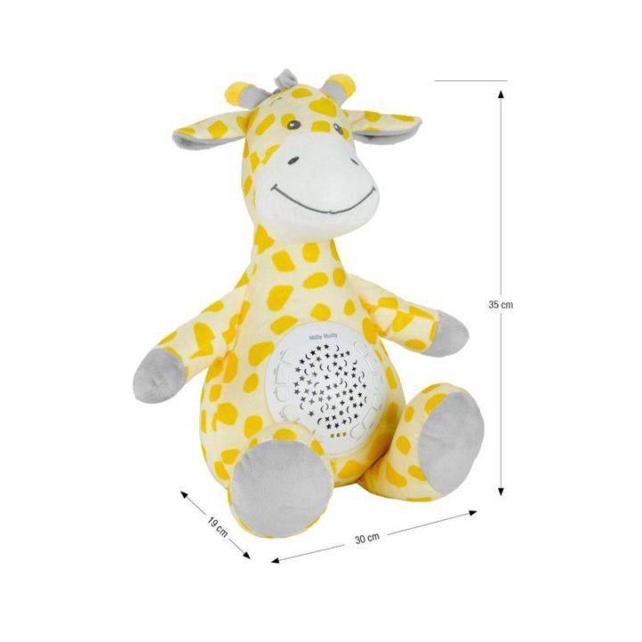 Pliušinis žirafos žaislas su projektoriumi Milly Mally Milly Giraffe