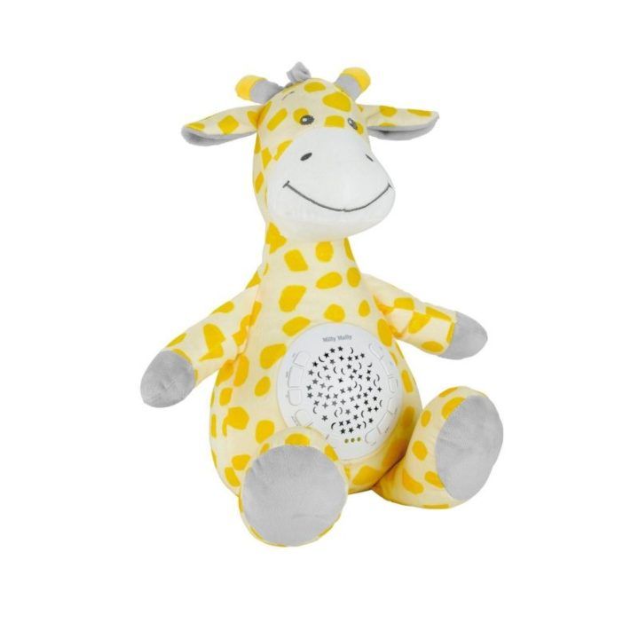 Pliušinis žirafos žaislas su projektoriumi Milly Mally Milly Giraffe