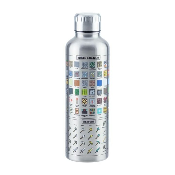 Nerūdijančio plieno gertuvė su Minecraft motyvais Paladone, 500 ml