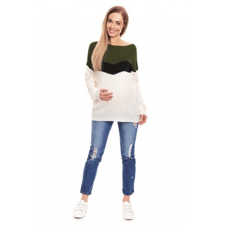 Nėštumo megztinis PeeKaBoo, įvairiaspalvis