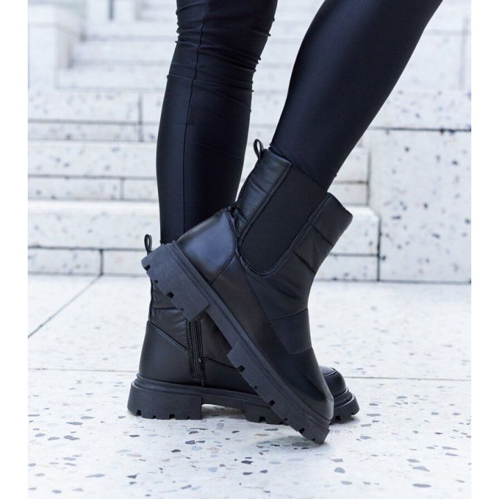 Juodi šilti Galvani sniego batai