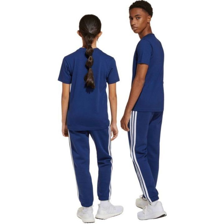 Vaikiškos medvilninės sportinės kelnės adidas Essentials, mėlynos