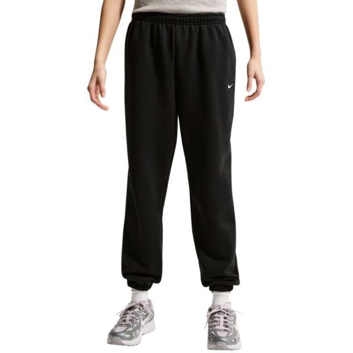 Vaikiškos sportinės kelnės Nike Sportswear Studio Fleece, juodos