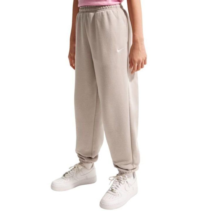 Vaikiškos sportinės kelnės Nike Sportswear Studio, smėlio