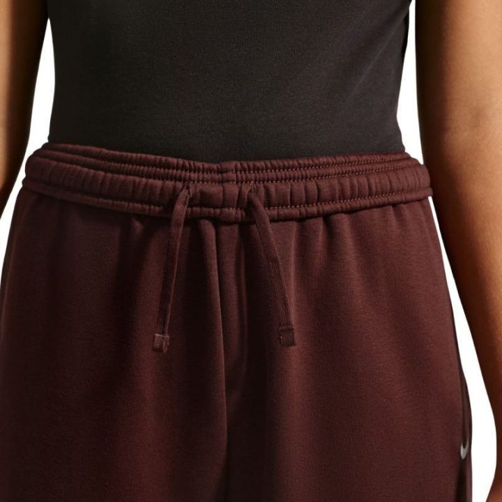 Vaikiškos medvilninės sportinės kelnės Nike Sportswear Studio Fleece, rudos