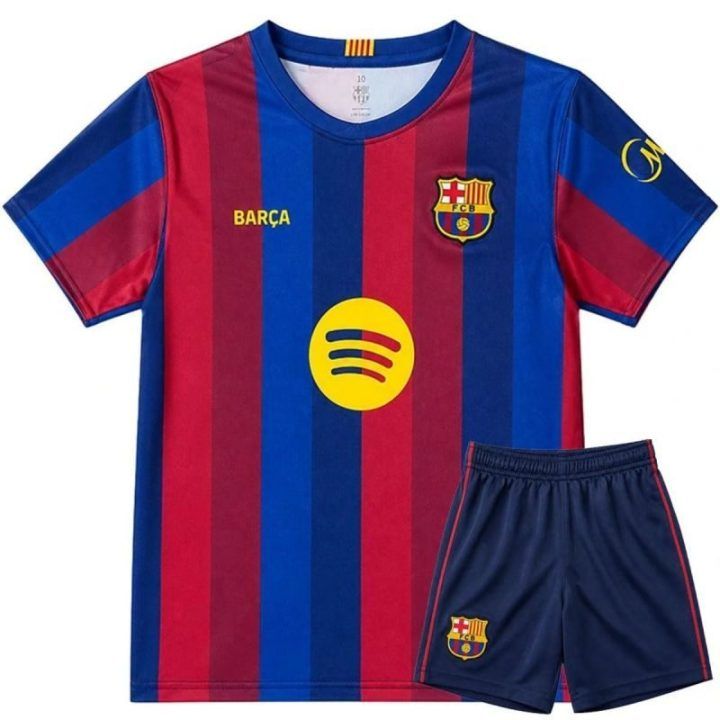 Vaikiškas futbolo komplektas FC Barcelona Lamine Yamal, bordo-mėlynas