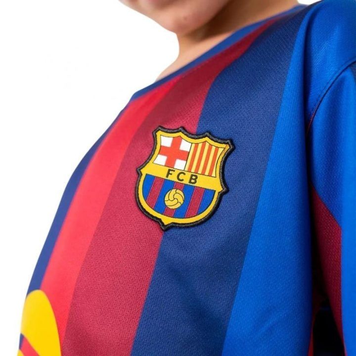Vaikiškas futbolo komplektas FC Barcelona Lamine Yamal, bordo-mėlynas