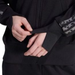 Moteriškas džemperis su leopardo raštu adidas, juodas