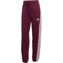 Moteriškos sportinės kelnės adidas Essentials 3-Stripes, bordo
