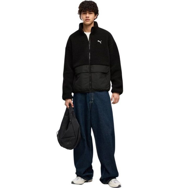 Vyriška striukė Puma Hybrid Re: Fibre Sherpa, juoda