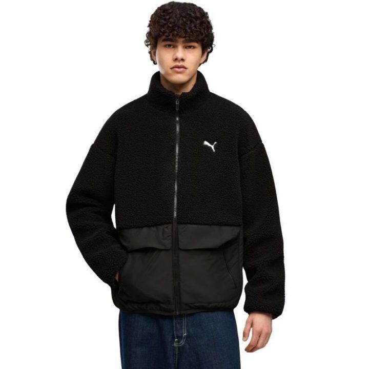Vyriška striukė Puma Hybrid Re: Fibre Sherpa, juoda