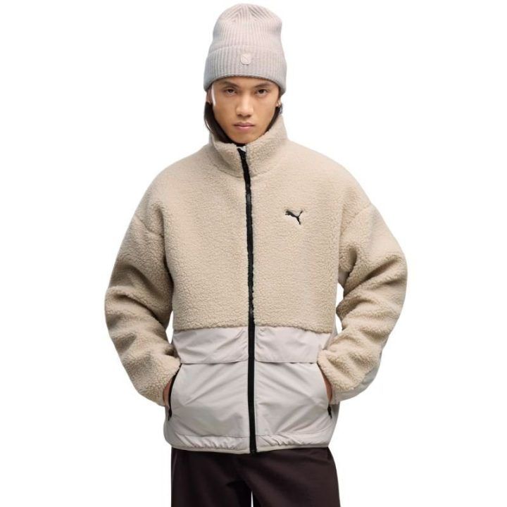Vyriška šerpos tipo striukė Puma Hybrid Re: Fibre, smėlio