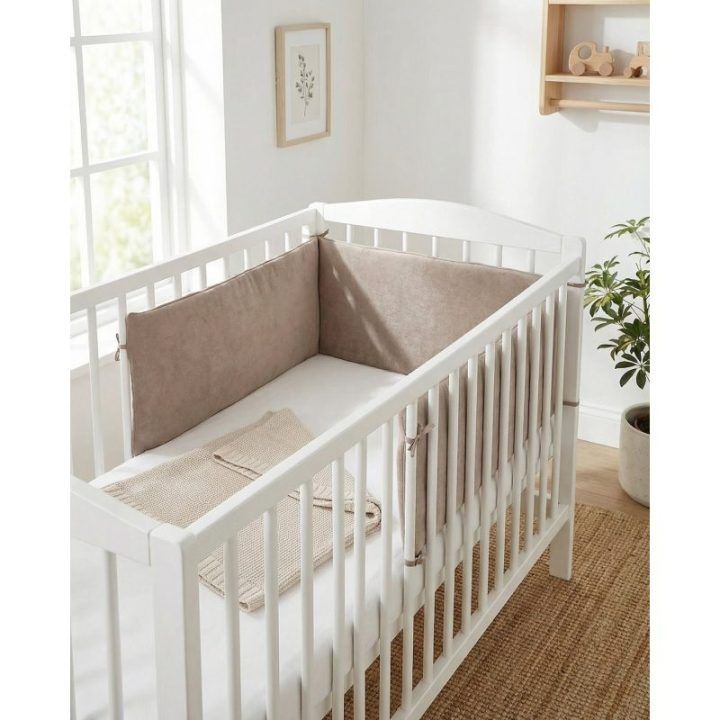Kūdikio lovytės apsauga ALBERO MIO Cotton color CC8, ruda