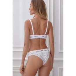 Lace soft liemenėlė Róża – balta