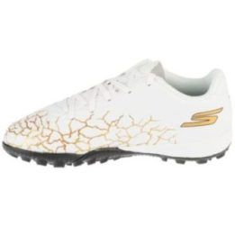 Vaikiški futbolo bateliai natūraliai vejai Skechers SKX 1.5, balti