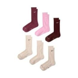 Kojinių rinkinys Nike Everyday Elevated, 6 poros, smėlio, bordo ir rožinės