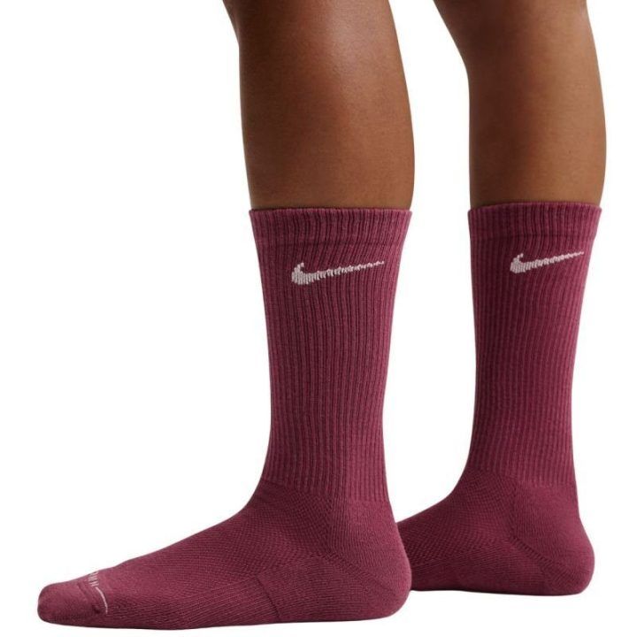 Kojinių rinkinys Nike Everyday Elevated, 6 poros, smėlio, bordo ir rožinės