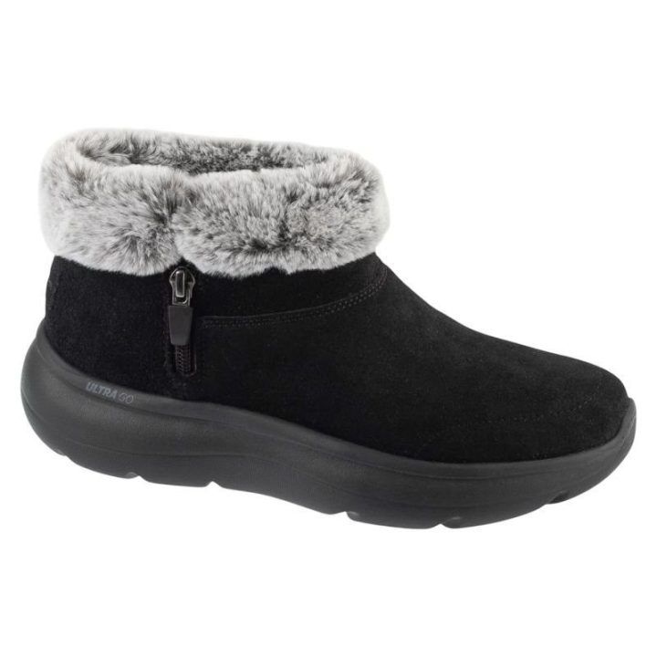 Žieminiai aulinukai Skechers On-The-Go Encore Snow-Capped, juodi