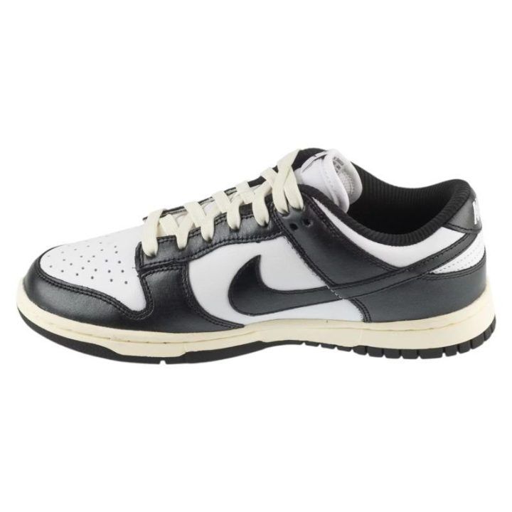 Moteriški žemo profilio sportbačiai Nike Dunk Low Vintage, balti