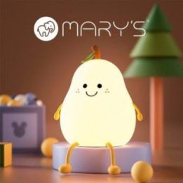 Kriaušės formos LED naktinė lemputė Mary's, balta