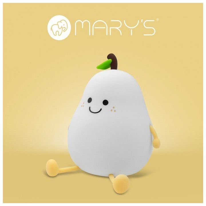 Kriaušės formos LED naktinė lemputė Mary's, balta