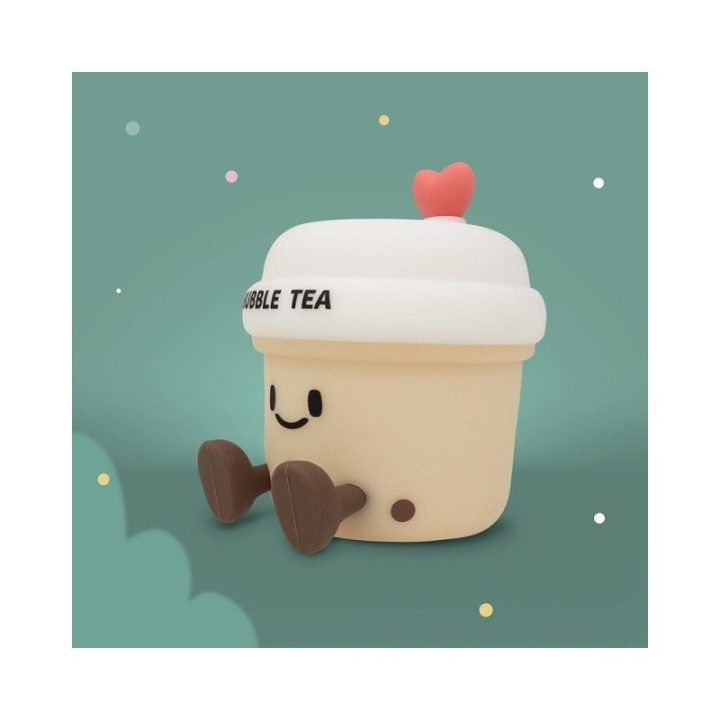 LED naktinė lempa Mary's Bubble Tea, smėlio spalvos