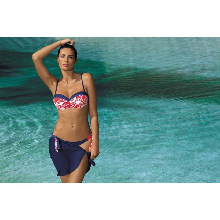 Maudymosi kostiumėlis Marina Blu Scuro M red (118)