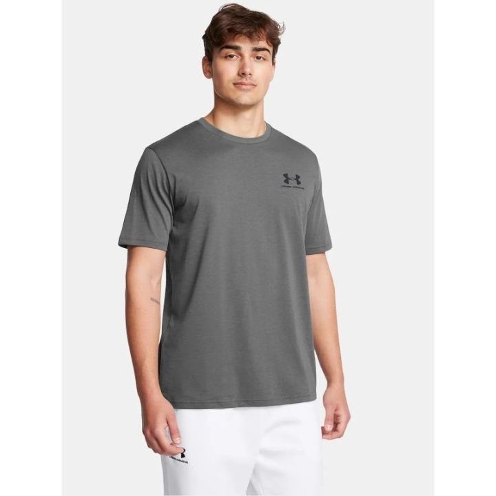 Vyriški marškinėliai Under Armour Left Chest Logo, žali