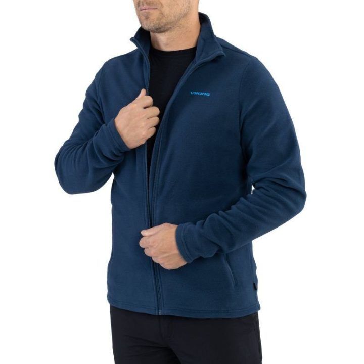 Vyriškas flisinis džemperis Viking Tesero, tamsiai mėlynas