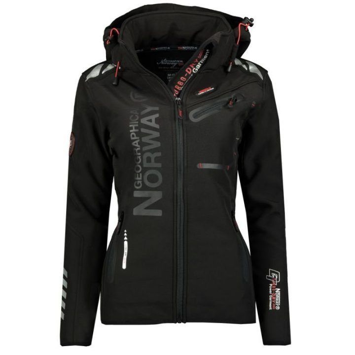 Moteriška sportinė softshell striukė Geographical Norway, juoda