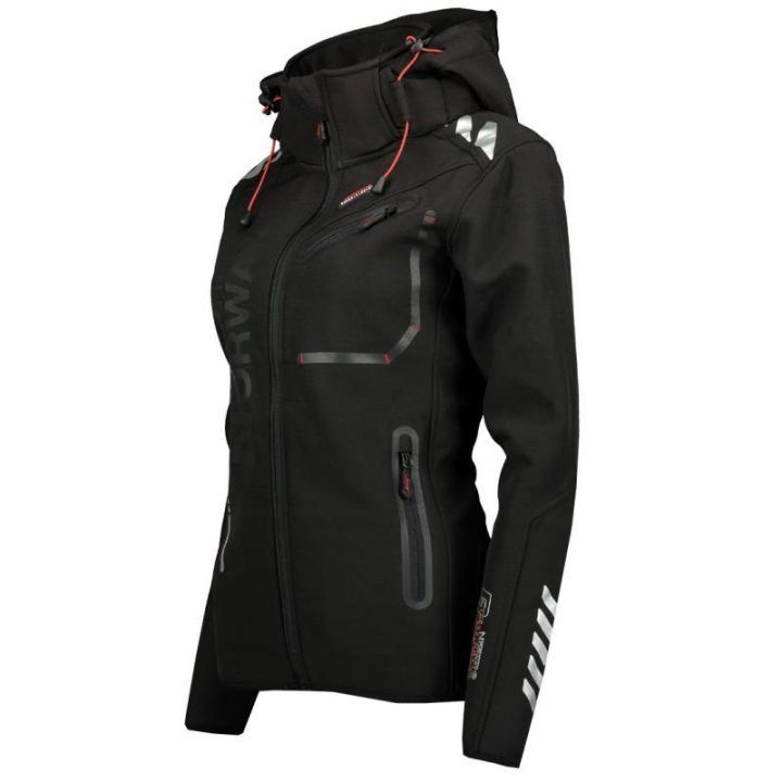 Moteriška sportinė softshell striukė Geographical Norway, juoda
