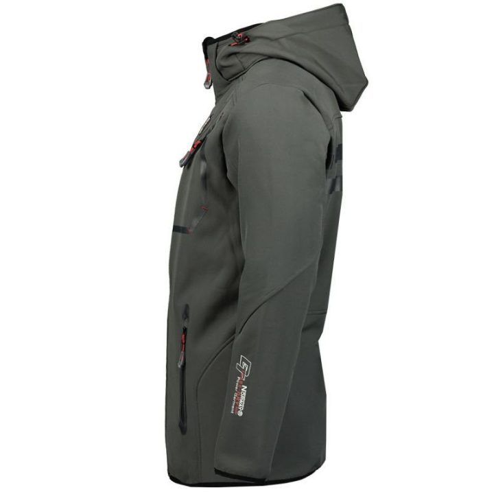 Vyriška softshell striukė Geographical Norway, tamsiai pilka ir juoda