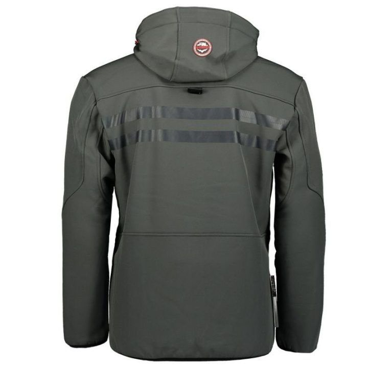 Vyriška softshell striukė Geographical Norway, tamsiai pilka ir juoda