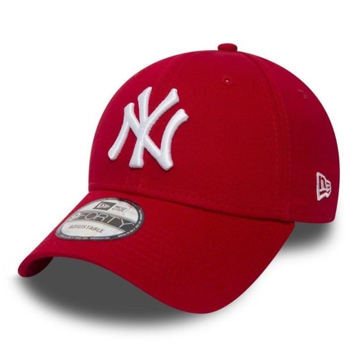 Uniseks medvilninė beisbolo kepurė New Era New York Yankees, raudona