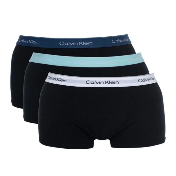 Vyriški medvilniniai bokseriai Calvin Klein, 3 vnt., juodi