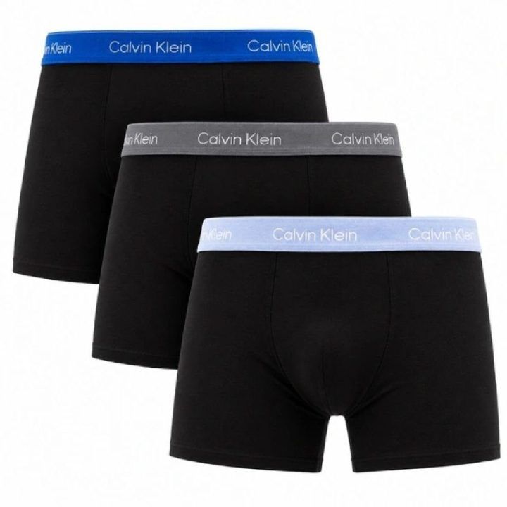 Vyriškų bokserių rinkinys Calvin Klein, 3 poros, juodos ir mėlynos