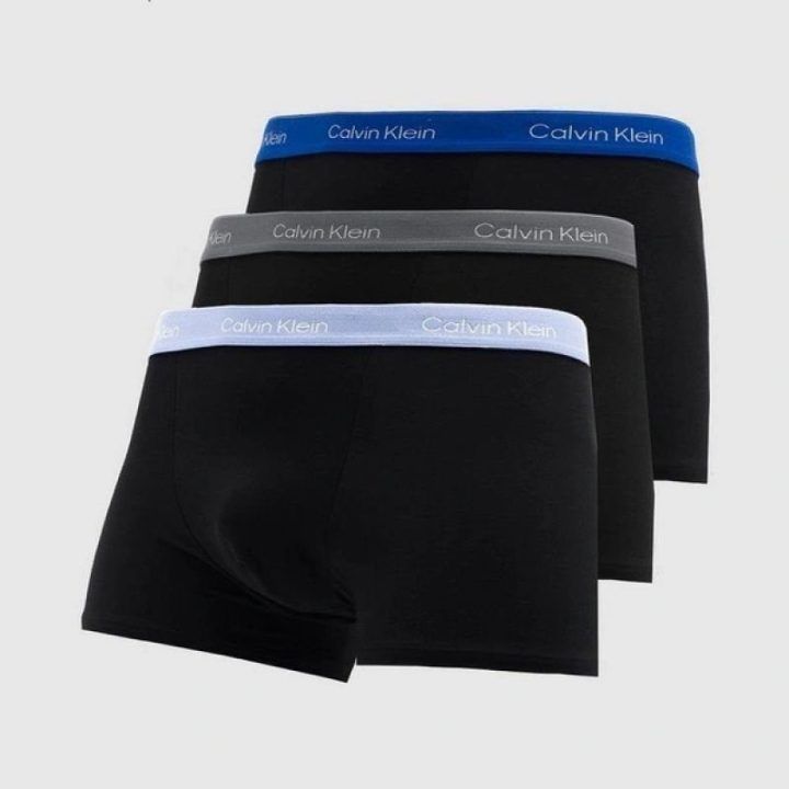 Vyriškų bokserių rinkinys Calvin Klein, 3 poros, juodos ir mėlynos