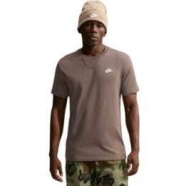 Vyriški medvilniniai marškinėliai Nike Club Tee, rudi
