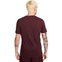 Vyriški medvilniniai marškinėliai Nike Club Tee, bordo
