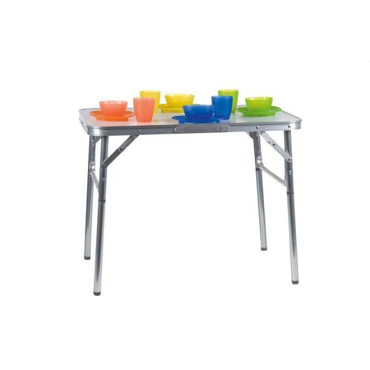 Sulankstomas aliumininis turistinis stalas Camp Active, 75 × 55 × 60 cm