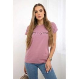 Moteriška palaidinė „Shopping is my cardio“, tamsiai rožinė