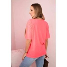 Moteriška medvilninė palaidinė su raštu Magic, rožinė