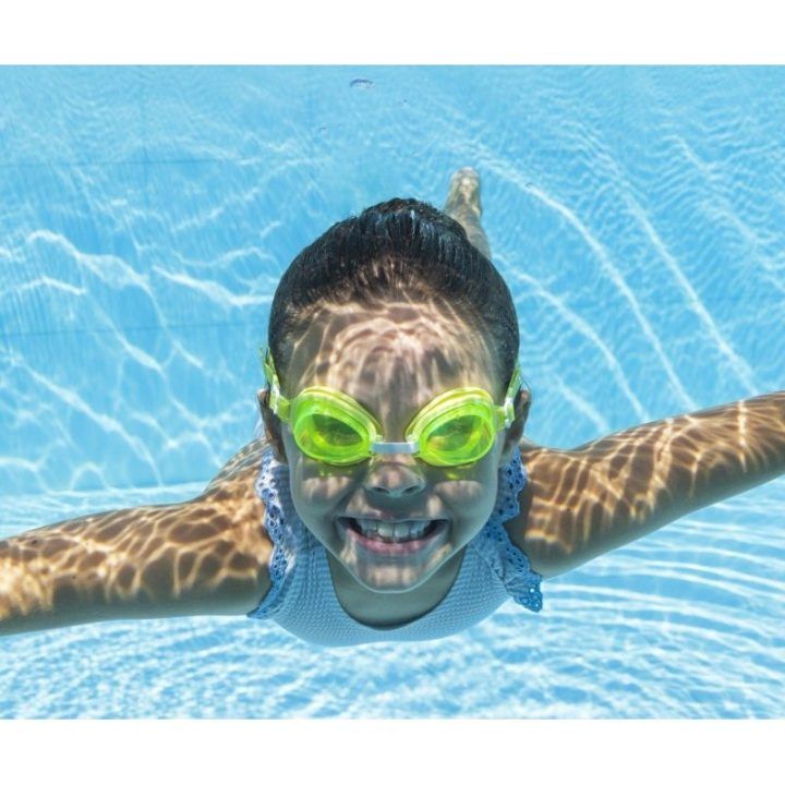 Vaikiški plaukimo akiniai Bestway Aqua Burst, 3+, žali