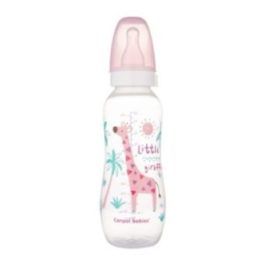 Buteliukas su žirafos motyvu Canpol babies Africa, 330 ml, rožinis